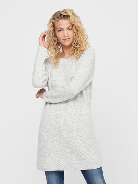 ONLY ONLY Kötött ruha 15196724 Szürke Regular Fit