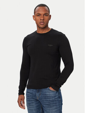 Guess Guess Pikkade varrukatega T-särk M6YI28 K3733 Must Regular Fit