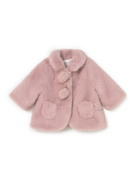 Mayoral Mayoral Pelzmantel 2402 Rosa Regular Fit