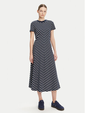 Tommy Hilfiger Tommy Hilfiger Rochie de zi WW0WW44547 Bleumarin Regular Fit