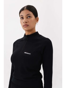 Misaga Misaga T-Shirt SEAMLESS RECYCLED TOP BLACK M Czarny Ahletic Fit
