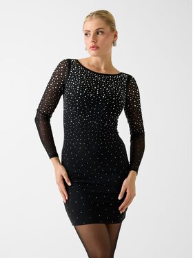 Marciano Guess Marciano Guess Φόρεμα κοκτέιλ 6RGK02 6218A Μαύρο Slim Fit