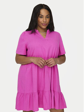 ONLY Carmakoma ONLY Carmakoma Sommerkleid Cartiri 15311976 Rosa Regular Fit