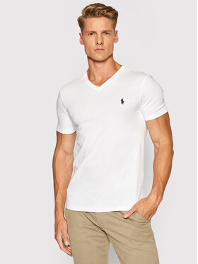 Polo Ralph Lauren Polo Ralph Lauren T-Shirt 710671453008 Biały Slim Fit