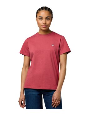 Wrangler Wrangler T-Shirt 112370739 Czerwony Regular Fit