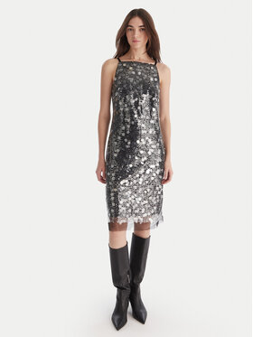 DKNY DKNY Коктейльна сукня DD54AN04 Срібний Slim Fit