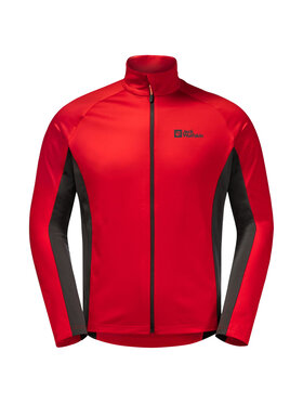 Jack Wolfskin Jack Wolfskin Felpa Morobbia Fleece FZ M Rosso Regular Fit