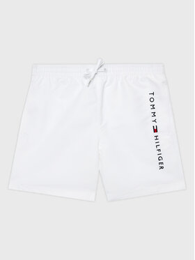 Tommy Hilfiger Tommy Hilfiger Kopalne hlače Medium UB0UB00487 Bela Regular Fit