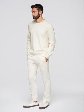 Ombre Ombre Komplet dresowy Z122 Écru Regular Fit