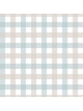 Dekornik Dekornik Tapeta Provence check beige blue small Niebieski