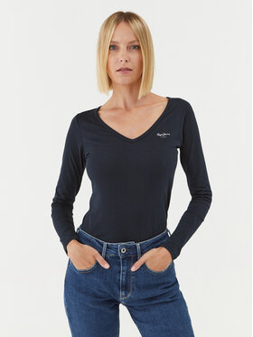 Pepe Jeans Pepe Jeans Majica Corine PL505306 Mornarsko modra Regular Fit