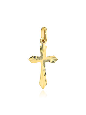 Fugart Fugart Kolczyki krzyżyk diamentowany FUG4-C00144-585 Złoty