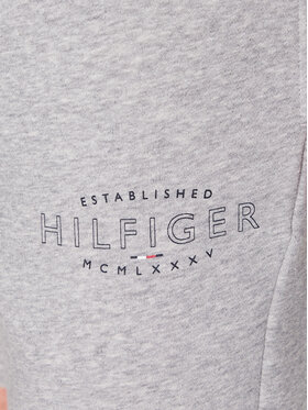 Tommy Hilfiger Sportske Kratke Hlače Curve Logo MW0MW30014 Siva Regular Fit