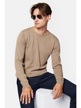 Lancerto Lancerto Sweter Tony SW073223000073 Beżowy Regular Fit
