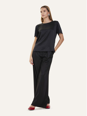 KMX Studio KMX Studio Bluzka 502580007 Czarny Straight Fit
