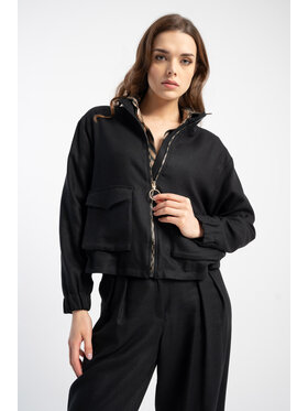 CLICK CLICK Μπουφάν μεταβατικό 71-0024 Μαύρο Regular Fit