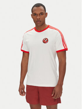 adidas adidas T-krekls JD0716 Balts Slim Fit