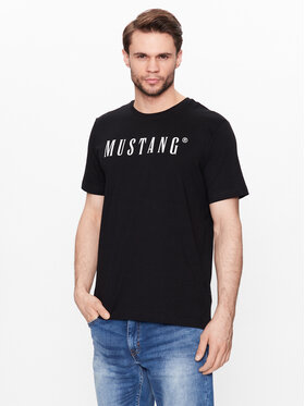 Mustang Mustang T-Shirt Alex 1013221 Czarny Regular Fit