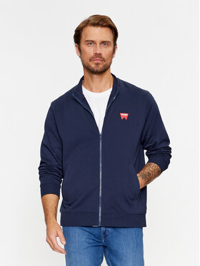 Wrangler Wrangler Bluza Funnel 112341207 Granatowy Regular Fit