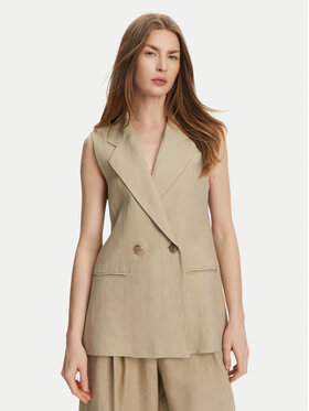 Marella Marella Kamizelka Dramma 2513281012200 Khaki Regular Fit