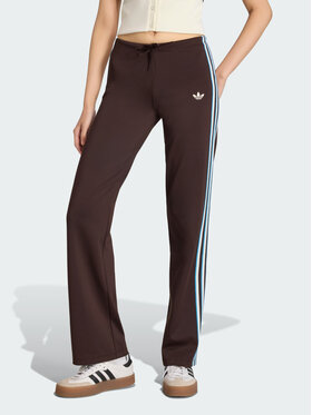 adidas adidas Spodnie materiałowe 162134 Brązowy Slim Fit