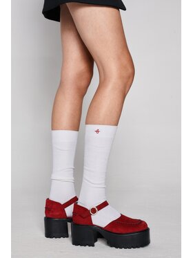 B SIDES B SIDES Podkolanówki MERINO UNISEX Biały