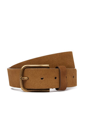 Calvin Klein Calvin Klein Pasek Round Buckle Suede 35Mm Fixed LV04D7070G Brązowy