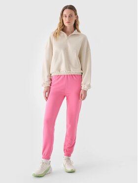 4F 4F Pantaloni da tuta 4FWAW24TTROF0925-54S Rosa Regular Fit
