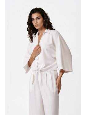 LE POSSÉ LE POSSÉ Koszula KKW Biały Loose Fit
