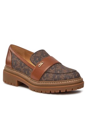 MICHAEL Michael Kors MICHAEL Michael Kors Čevlji brez vezalk Parker Lug Loafer 40H3PKFP1B Rjava