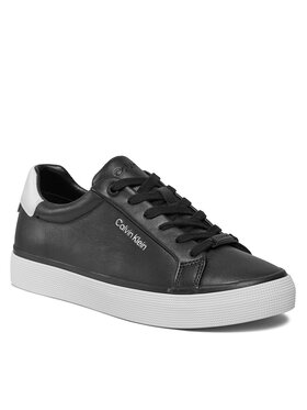 Calvin Klein Calvin Klein Sneakersy Vulc Lace Up - Diamond Foxing HW0HW01865 Černá