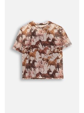 Coccodrillo Coccodrillo T-Shirt WC5143204NGJ-002 Beżowy Regular Fit