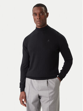 KARL LAGERFELD KARL LAGERFELD Golf 655002 554399 Czarny Slim Fit