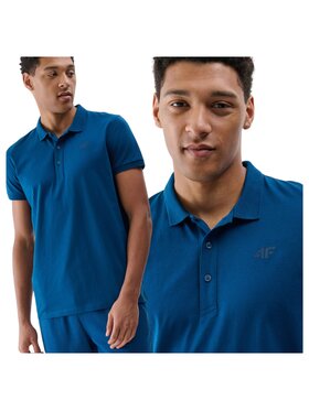 4F 4F Polo 4FWMM00TPTSM367-46S Zielony Regular Fit