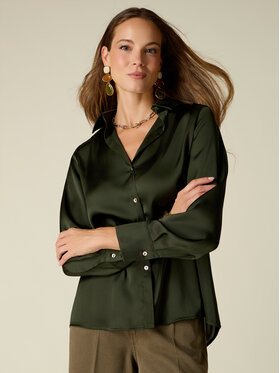 Oltre Oltre Camicia 5374R603185N035 Verde Regular Fit