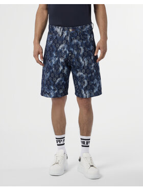 PHILIPP PLEIN PHILIPP PLEIN Pantaloncini di jeans 29792 Blu scuro Regular Fit