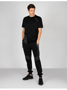 Les Hommes Les Hommes T-Shirt LKT152 703 | Oversized Fit Mercerized Cotton T-Shirt Μαύρο Oversize