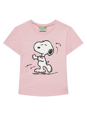 United Colors Of Benetton United Colors Of Benetton T-krekls 3X1SC10NG Rozā Regular Fit