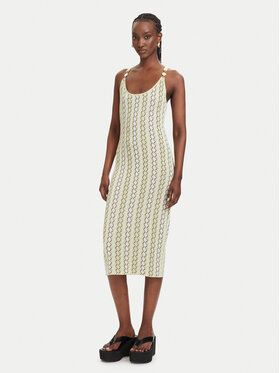 Fracomina Fracomina Trikotažinė suknelė FS26SD5005K414F8 Šviesiai geltona Slim Fit