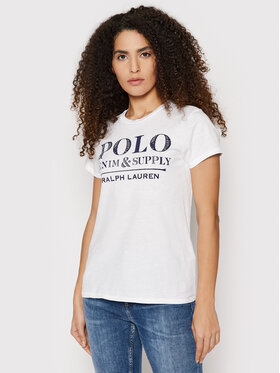 Polo Ralph Lauren Polo Ralph Lauren Marškinėliai 211858438001 Balta Regular Fit