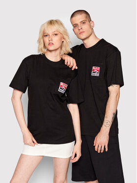 Market Market Majica Unisex Racing Logo 399001071 Črna Relaxed Fit