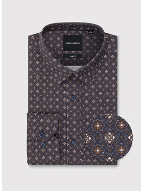 Pako Lorente Pako Lorente Koszula P25WF-1X-027 Brązowy Slim Fit