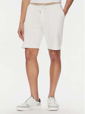Bugatti Bugatti Stoffshorts 8255 75080C Weiß Regular Fit