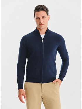 Pako Lorente Pako Lorente Sweter P25WF-2X-007 Granatowy Classic Fit