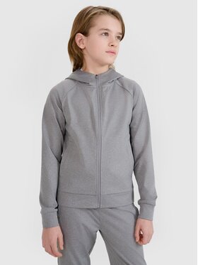 4F 4F Bluza techniczna 4FJWSS25TFSWM557-27M Szary Regular Fit