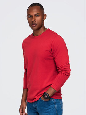 Ombre Ombre S dlouhým rukávem OM-LSBL-0142 Červená Regular Fit