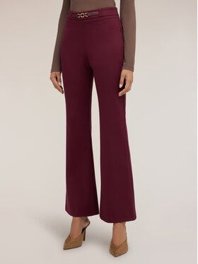 Motivi Motivi Spodnie materiałowe P05IQ004850N036 Bordowy Flare Fit