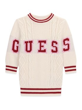 Guess Kids Guess Kids Sukienka codzienna 181517 Beżowy Classic Fit