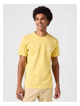 Wrangler Wrangler T-Shirt GRAPHIC TEE Żółty Regular Fit