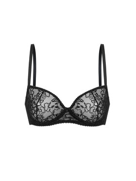 Love and Hate Love and Hate Podprsenka Bralette Rose Černá